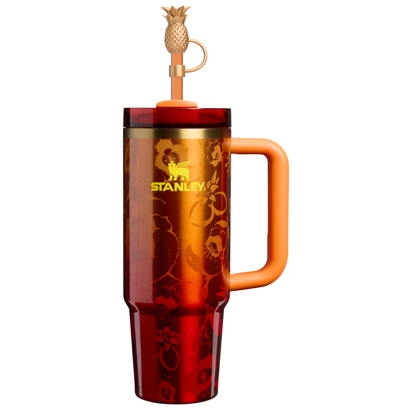 Double-Wall Vacuum The Stanley 1913 x Karol G Quencher H2.0 Flowstate Tumbler D276V - Premium Stainless Steel Straw Cup for All-Day Hydration - 30oz | KAROL G FLOR