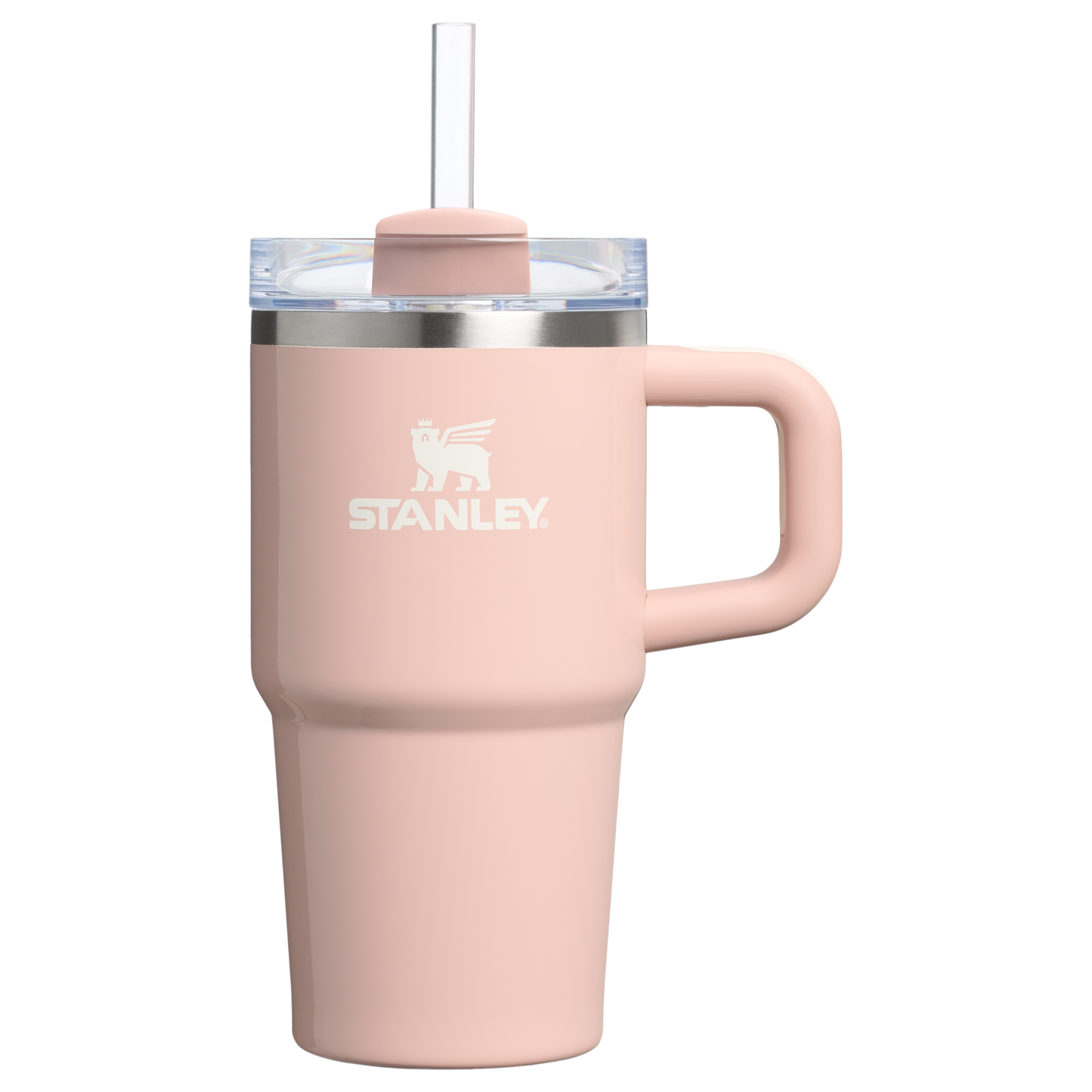 Splash-Resistant FlowState The Quencher H2.O Flowstate Tumbler | Stanley Create D274S - Double-Wall Vacuum Insulated Travel Tumbler with Straw Detail