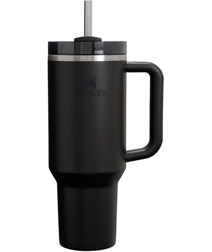 Double-Wall Vacuum The Quencher H2.0 Flowstate Tumbler  | Stanley Create D332L - Double-Wall Vacuum Insulated Travel Tumbler with Straw - Black 2.0