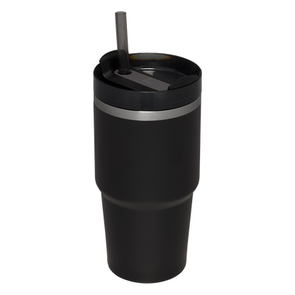Double-Wall Vacuum The Quencher H2.0 Flowstate Tumbler D030T - Double-Wall Vacuum Insulated Travel Tumbler with Straw Detail