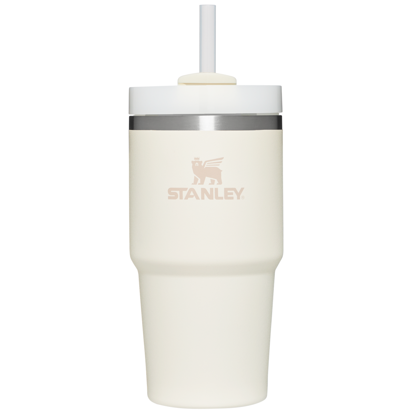 Double-Wall Vacuum The Quencher H2.0 Flowstate Tumbler D030T - Double-Wall Vacuum Insulated Travel Tumbler with Straw - Cream