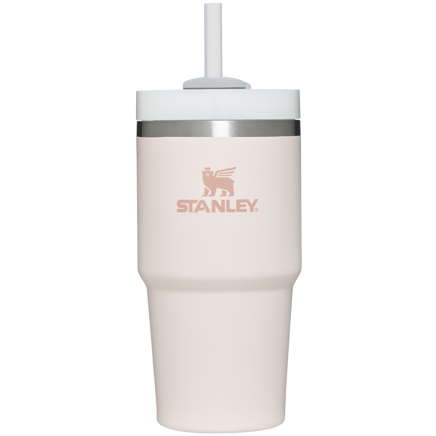 Double-Wall Vacuum The Quencher H2.0 Flowstate Tumbler D030T - Double-Wall Vacuum Insulated Travel Tumbler with Straw - Rose Quartz