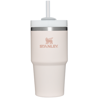 Double-Wall Vacuum The Quencher H2.0 Flowstate Tumbler D030T - Double-Wall Vacuum Insulated Travel Tumbler with Straw - Rose Quartz