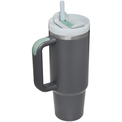 Splash-Resistant FlowState The Quencher H2.0 Flowstate Tumbler D051L - Double-Wall Vacuum Insulated Travel Tumbler with Straw Detail