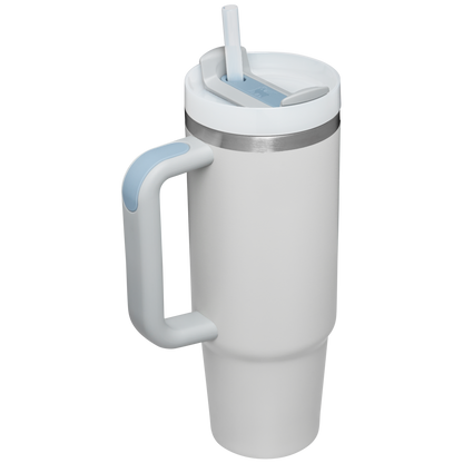 Splash-Resistant FlowState The Quencher H2.0 Flowstate Tumbler D051L - Double-Wall Vacuum Insulated Travel Tumbler with Straw Detail