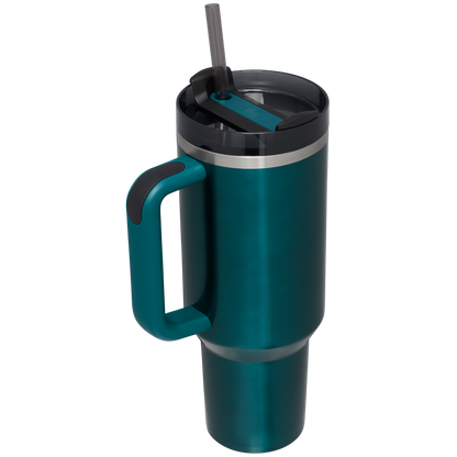 Large Capacity The Quencher H2.0 Flowstate Tumbler D050X - Double-Wall Vacuum Insulated Travel Tumbler with Straw Detail