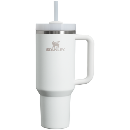 Large Capacity The Quencher H2.0 Flowstate Tumbler D050X - Double-Wall Vacuum Insulated Travel Tumbler with Straw - Frost