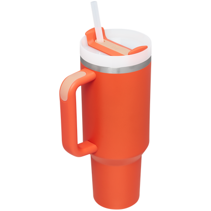 Double-Wall Vacuum The Quencher H2.0 Flowstate Tumbler  | Stanley Create D332L - Double-Wall Vacuum Insulated Travel Tumbler with Straw Detail