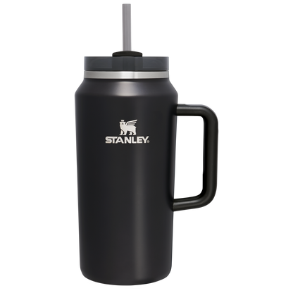 Car-Cup Friendly The Quencher H2.0 Flowstate Tumbler D033Q - Double-Wall Vacuum Insulated Travel Tumbler with Straw - Black Glow
