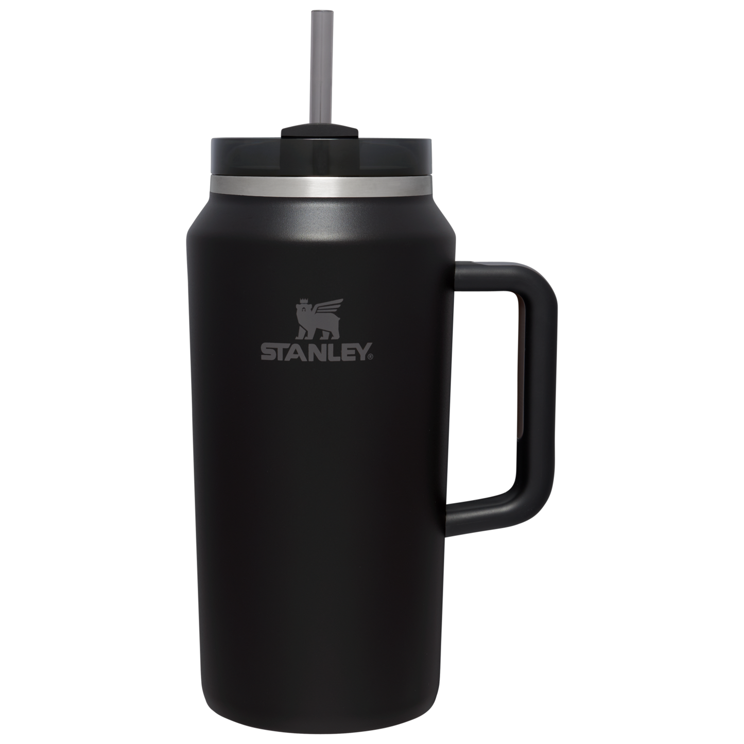 Car-Cup Friendly The Quencher H2.0 Flowstate Tumbler D033Q - Double-Wall Vacuum Insulated Travel Tumbler with Straw - Black