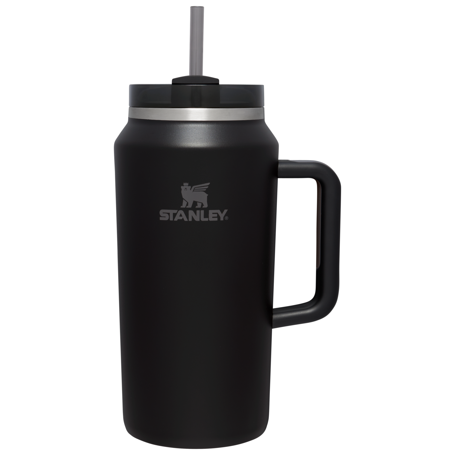Car-Cup Friendly The Quencher H2.0 Flowstate Tumbler D033Q - Double-Wall Vacuum Insulated Travel Tumbler with Straw - Black
