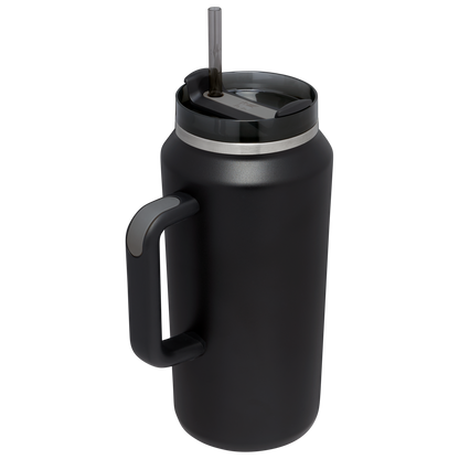 Car-Cup Friendly The Quencher H2.0 Flowstate Tumbler D033Q - Double-Wall Vacuum Insulated Travel Tumbler with Straw Detail
