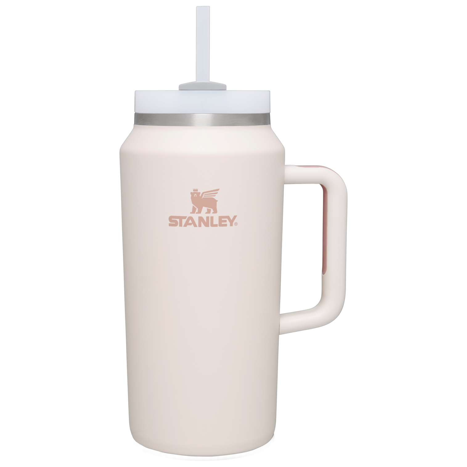 Car-Cup Friendly The Quencher H2.0 Flowstate Tumbler D033Q - Double-Wall Vacuum Insulated Travel Tumbler with Straw - Rose Quartz