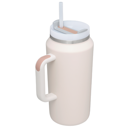 Car-Cup Friendly The Quencher H2.0 Flowstate Tumbler D365U - Double-Wall Vacuum Insulated Travel Tumbler with Straw Detail