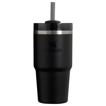Double-Wall Vacuum The Quencher H2.0 Flowstate Tumbler D030T - Double-Wall Vacuum Insulated Travel Tumbler with Straw - Black 2.0