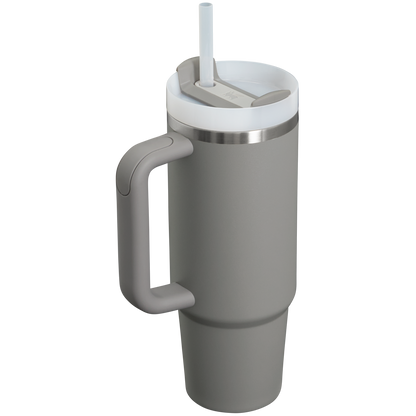 Splash-Resistant FlowState The Quencher H2.0 Flowstate Tumbler D051L - Double-Wall Vacuum Insulated Travel Tumbler with Straw Detail
