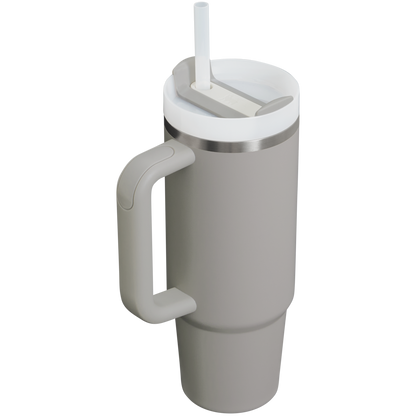 Splash-Resistant FlowState The Quencher H2.0 Flowstate Tumbler D051L - Double-Wall Vacuum Insulated Travel Tumbler with Straw Detail
