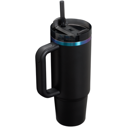 Car-Cup Friendly The Black Chroma Quencher H2.0 Flowstate Tumbler D107W - FlowState 3-Position Lid Insulated Travel Mug Detail