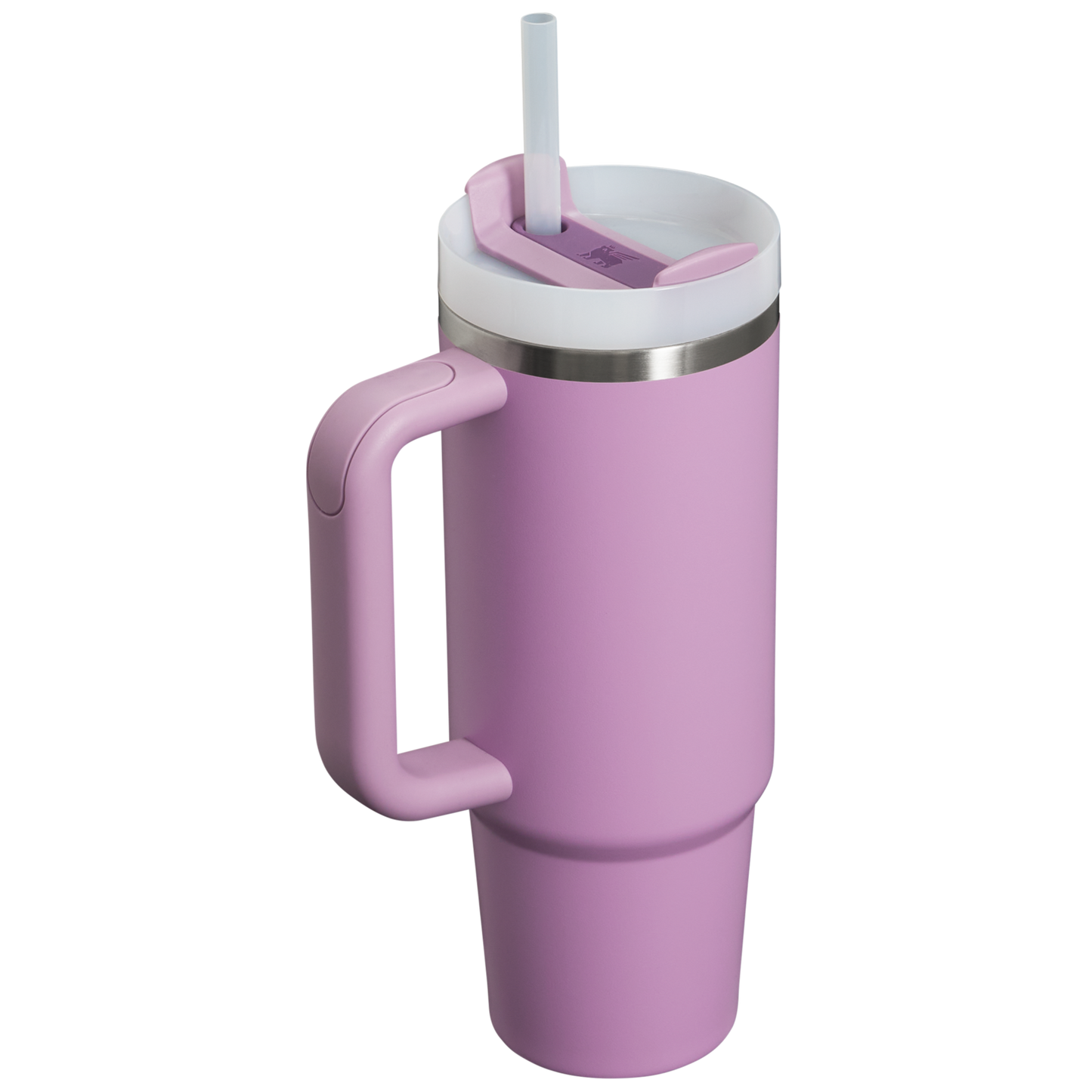 Splash-Resistant FlowState The Quencher H2.0 Flowstate Tumbler | Stanley Create D331C - Double-Wall Vacuum Insulated Travel Tumbler with Straw Detail