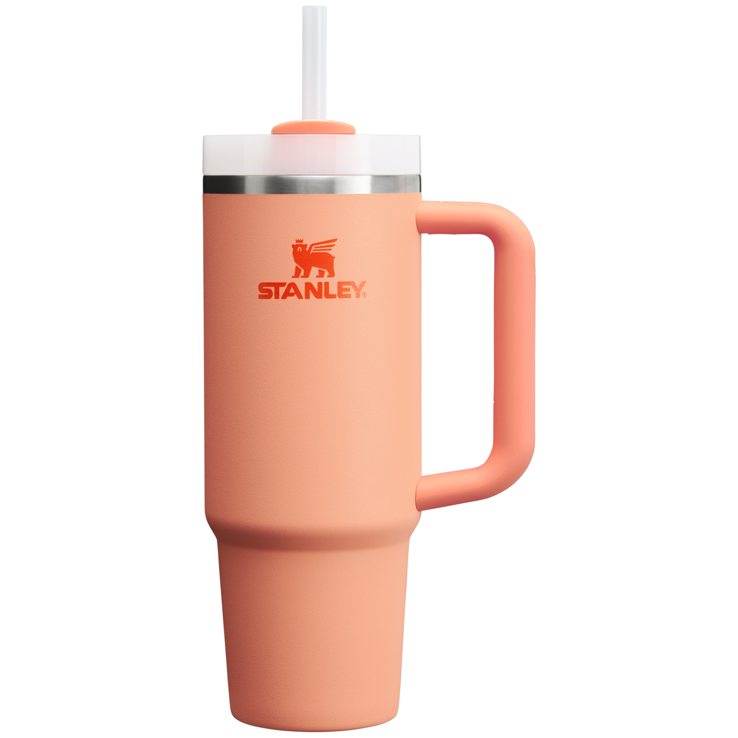 Splash-Resistant FlowState The Quencher H2.0 Flowstate Tumbler D051L - Double-Wall Vacuum Insulated Travel Tumbler with Straw - Cream 2.0