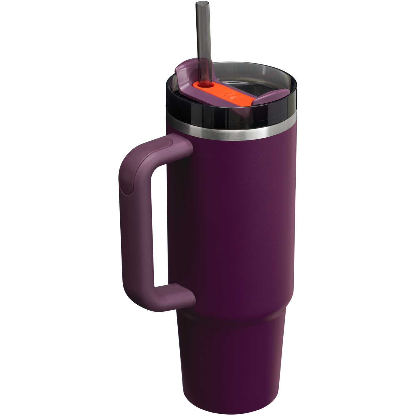 Splash-Resistant FlowState The Quencher H2.0 Flowstate Tumbler | Stanley Create D331C - Double-Wall Vacuum Insulated Travel Tumbler with Straw Detail