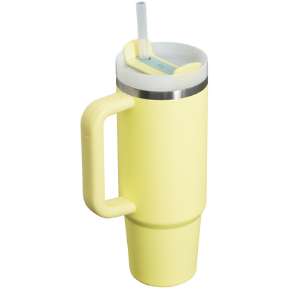 Splash-Resistant FlowState The Quencher H2.0 Flowstate Tumbler D051L - Double-Wall Vacuum Insulated Travel Tumbler with Straw Detail