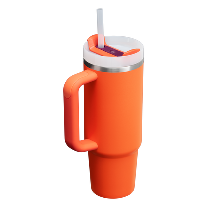 Splash-Resistant FlowState The Quencher H2.0 Flowstate Tumbler D051L - Double-Wall Vacuum Insulated Travel Tumbler with Straw Detail