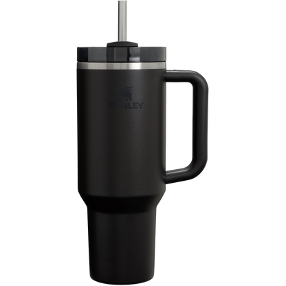 Large Capacity The Quencher H2.0 Flowstate Tumbler D050X - Double-Wall Vacuum Insulated Travel Tumbler with Straw - Black 2.0