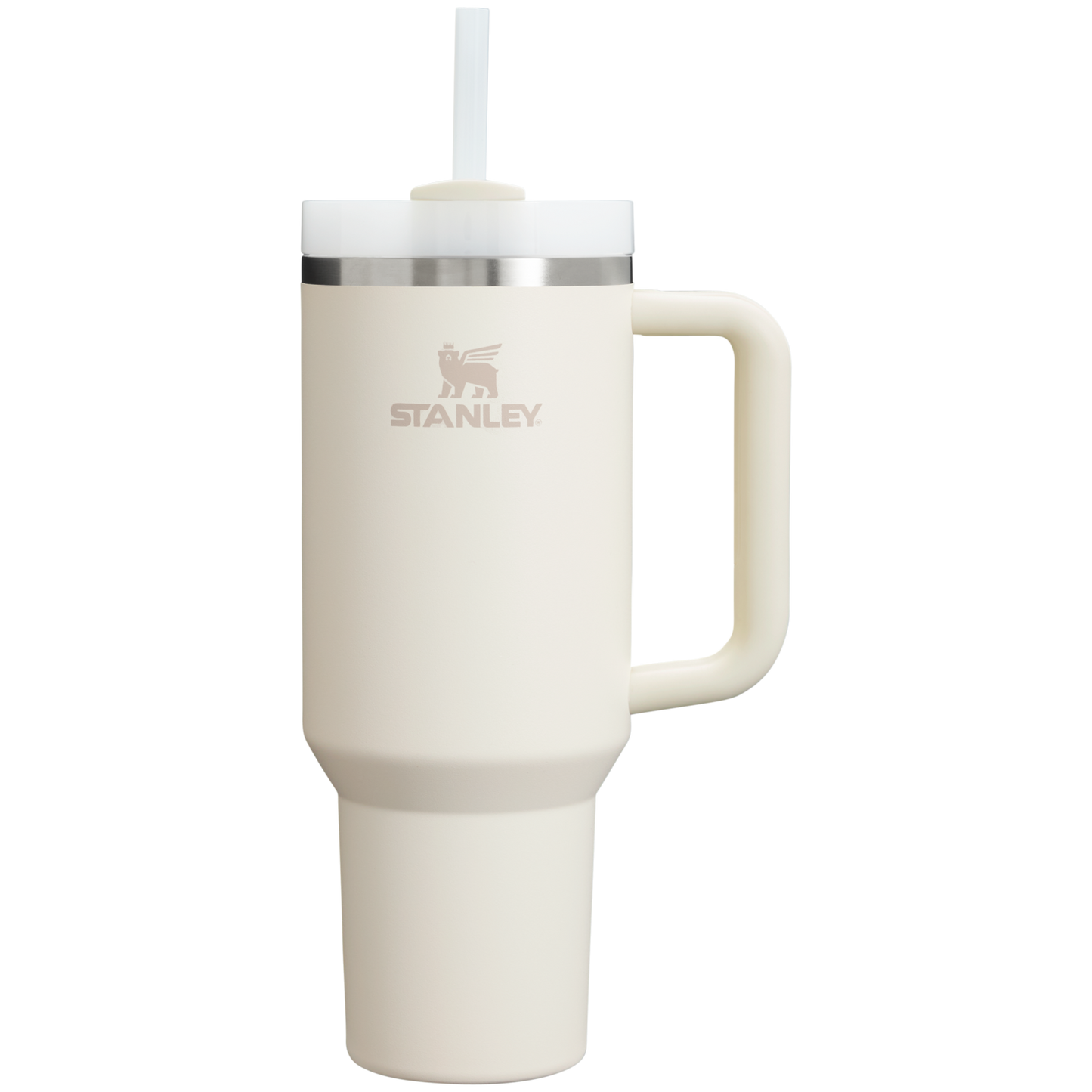 Large Capacity The Quencher H2.0 Flowstate Tumbler D050X - Double-Wall Vacuum Insulated Travel Tumbler with Straw - Cream 2.0