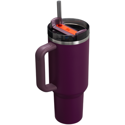 Large Capacity The Quencher H2.0 Flowstate Tumbler D050X - Double-Wall Vacuum Insulated Travel Tumbler with Straw Detail