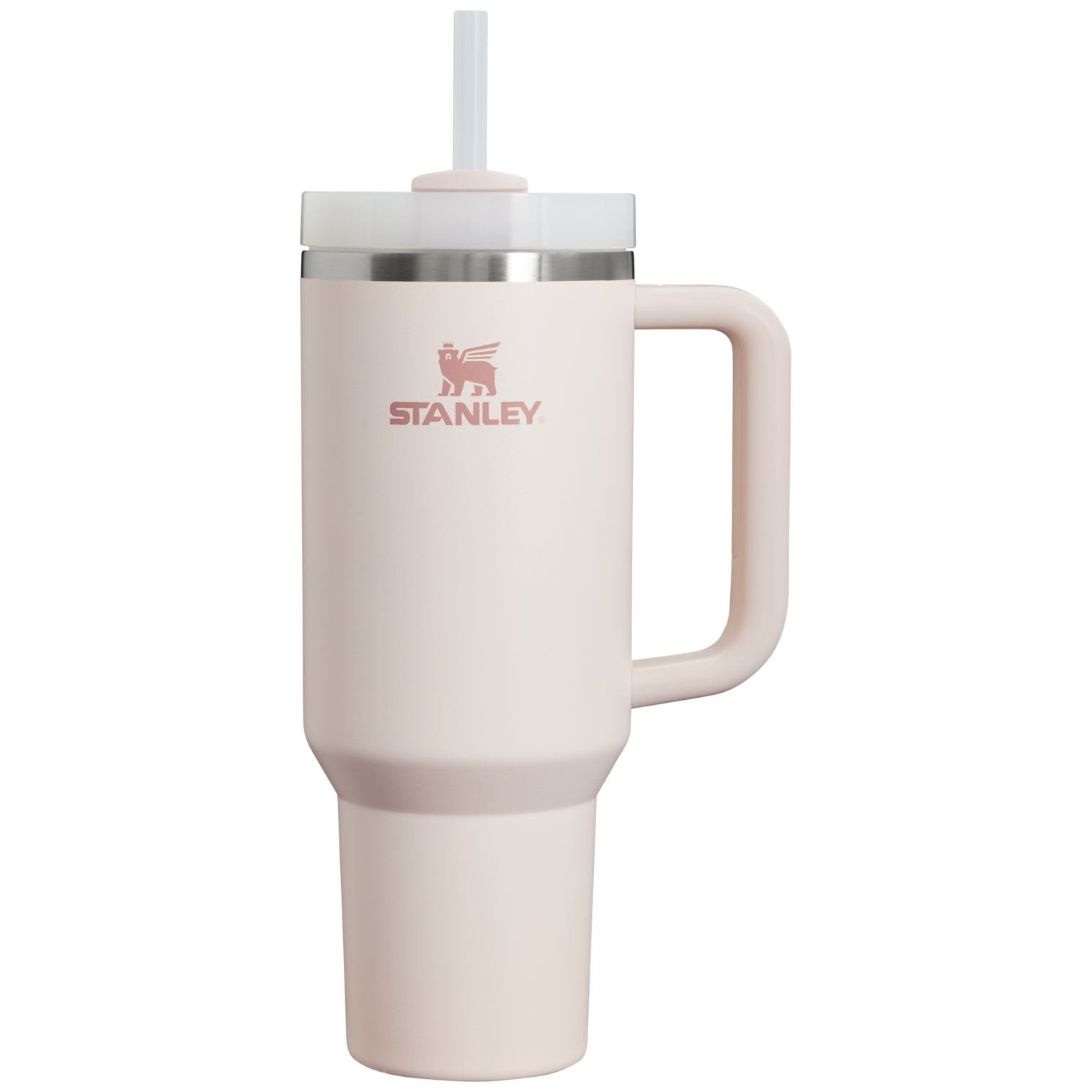 Large Capacity The Quencher H2.0 Flowstate Tumbler D050X - Double-Wall Vacuum Insulated Travel Tumbler with Straw - Rose Quartz 2.0
