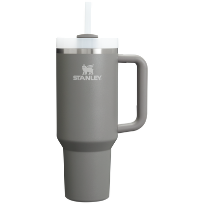 Large Capacity The Quencher H2.0 Flowstate Tumbler D050X - Double-Wall Vacuum Insulated Travel Tumbler with Straw - Stone