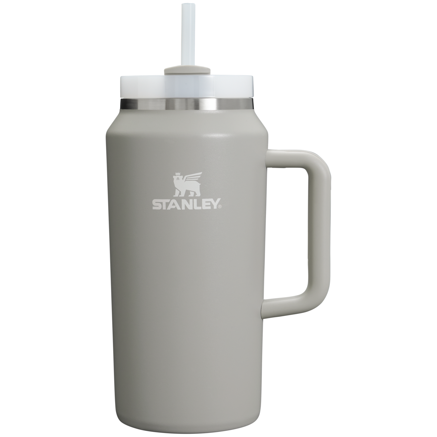 Car-Cup Friendly The Quencher H2.0 Flowstate Tumbler D033Q - Double-Wall Vacuum Insulated Travel Tumbler with Straw - Ash