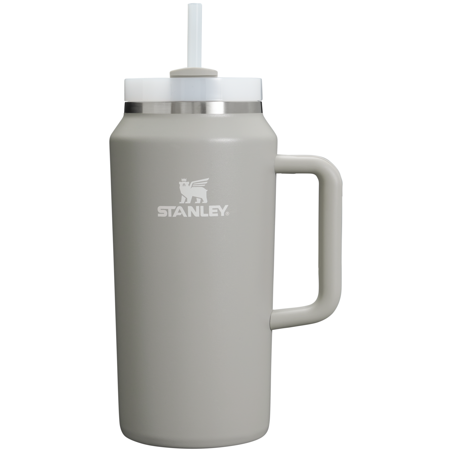 Car-Cup Friendly The Quencher H2.0 Flowstate Tumbler D033Q - Double-Wall Vacuum Insulated Travel Tumbler with Straw - Ash