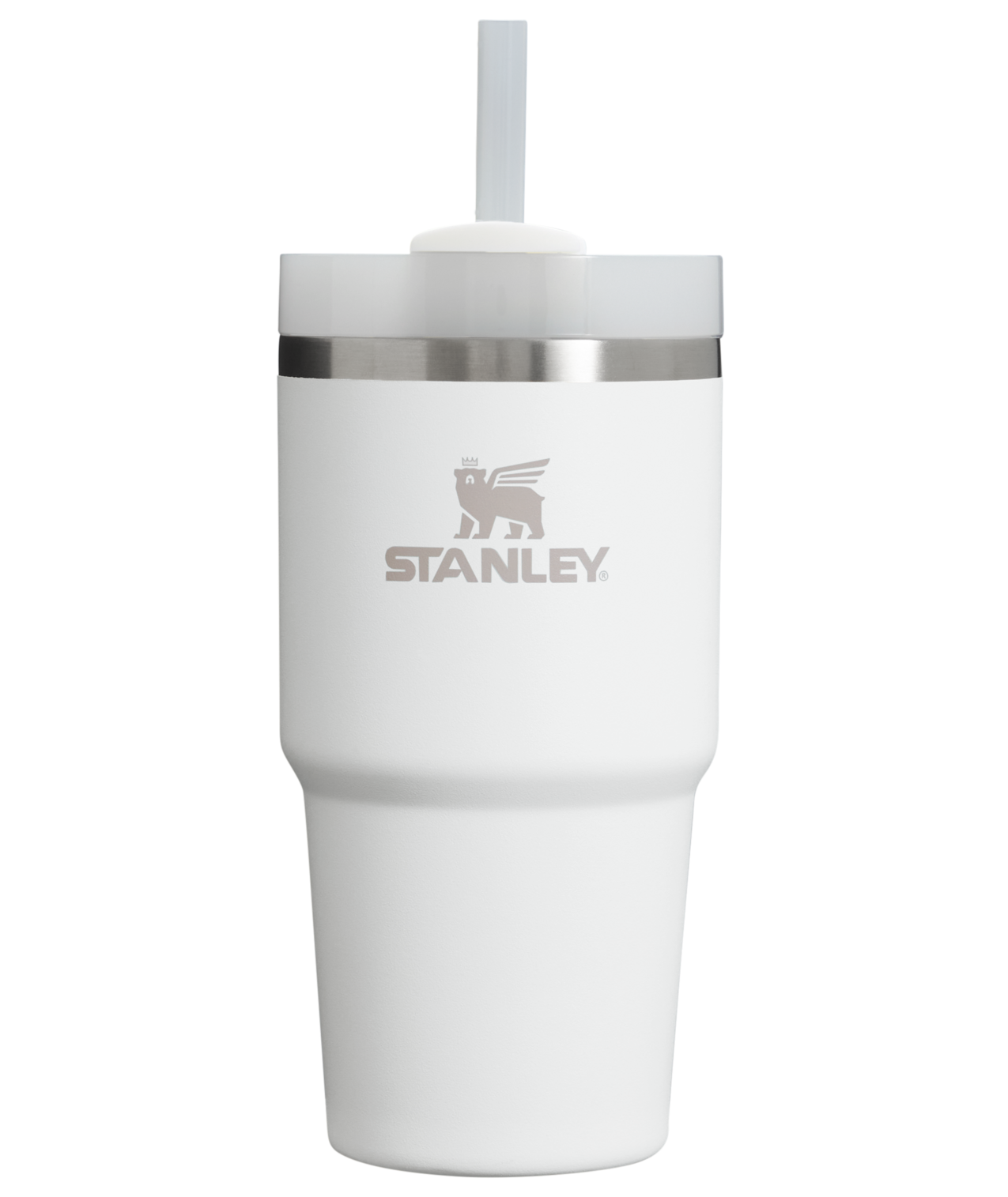 Large Capacity The Quencher H2.0 Flowstate Tumbler  | Stanley Create D329E - Premium Stainless Steel Straw Cup for All-Day Hydration - Frost