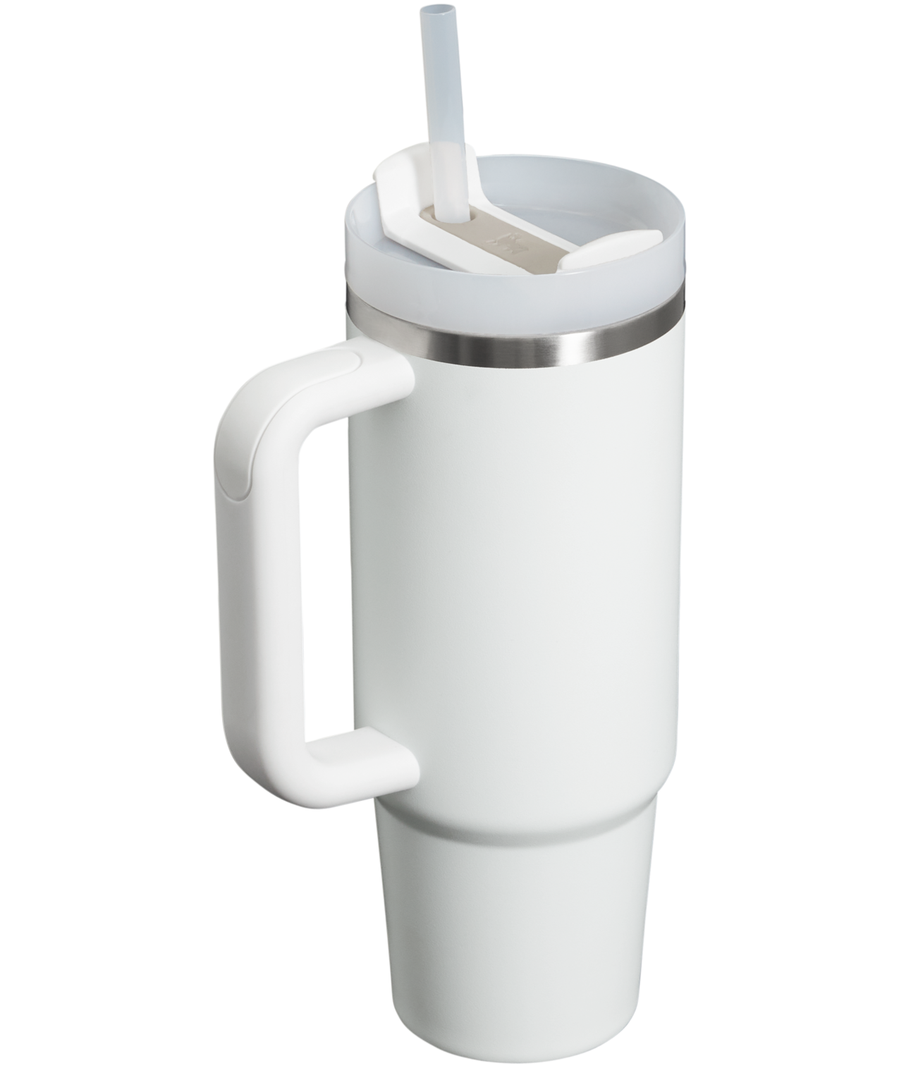 Splash-Resistant FlowState The Quencher H2.0 Flowstate Tumbler | Stanley Create D331C - Double-Wall Vacuum Insulated Travel Tumbler with Straw Detail