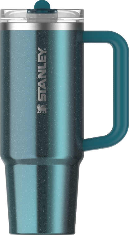 Splash-Resistant FlowState The Quencher H2.0 Flowstate Tumbler D051L - Double-Wall Vacuum Insulated Travel Tumbler with Straw Detail