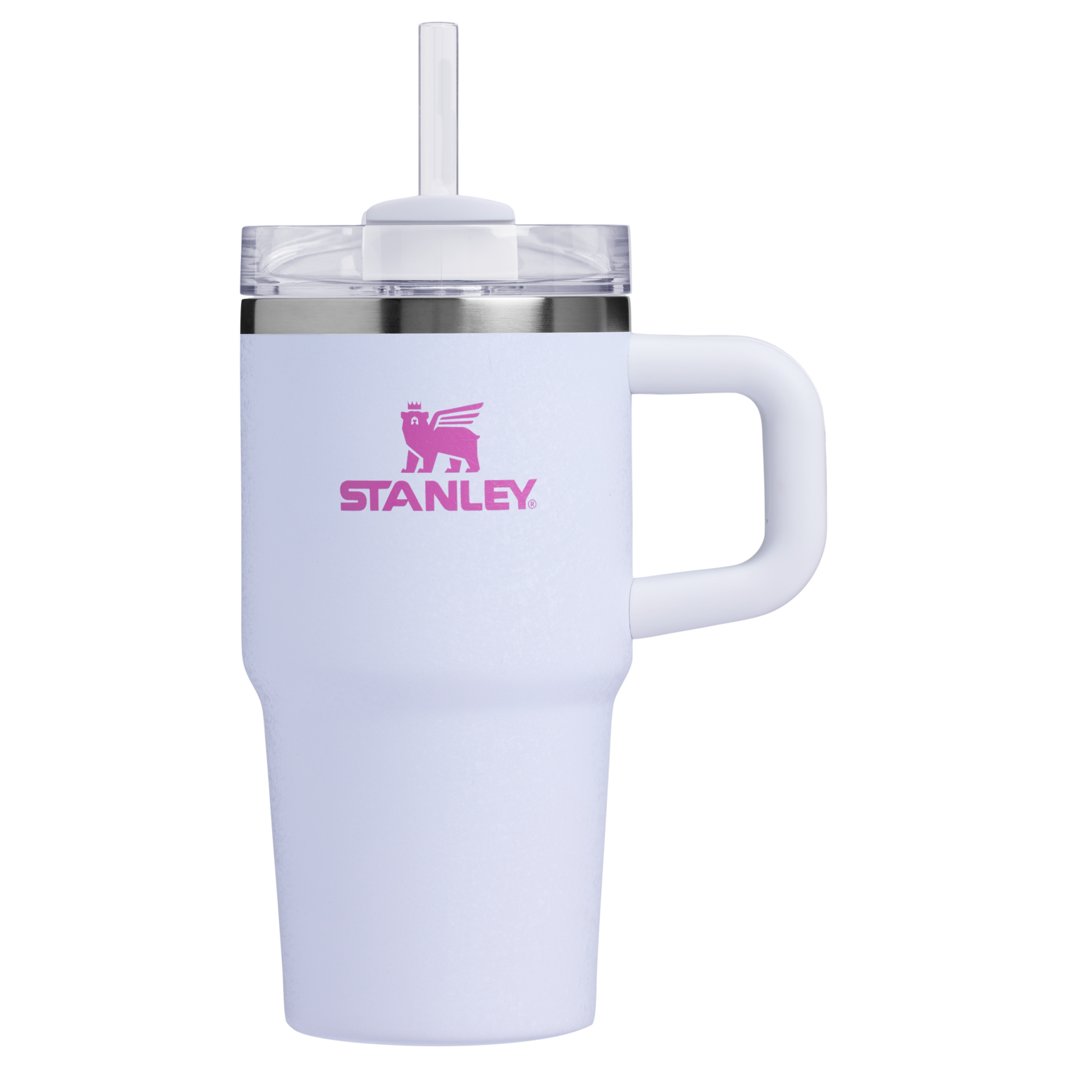 Double-Wall Vacuum The Quencher H2.O Flowstate Tumbler with Handle | Stanley Create D309N - Double-Wall Vacuum Insulated Travel Tumbler with Straw Detail
