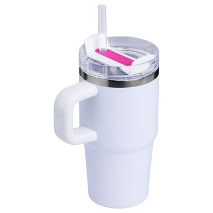 Splash-Resistant FlowState The Quencher H2.O Flowstate Tumbler | Stanley Create D274S - Double-Wall Vacuum Insulated Travel Tumbler with Straw Detail