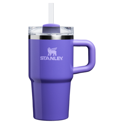 Double-Wall Vacuum The Quencher H2.O Flowstate Tumbler with Handle | Stanley Create D309N - Double-Wall Vacuum Insulated Travel Tumbler with Straw Detail