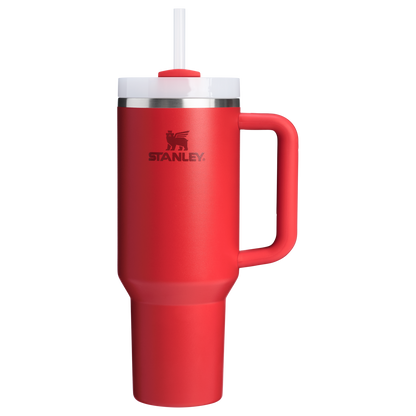 Large Capacity The Quencher H2.0 Flowstate Tumbler D050X - Double-Wall Vacuum Insulated Travel Tumbler with Straw - Chili Red