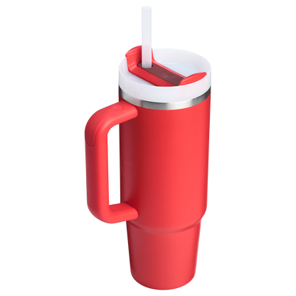 Splash-Resistant FlowState The Quencher H2.0 Flowstate Tumbler D051L - Double-Wall Vacuum Insulated Travel Tumbler with Straw Detail