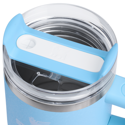 Car-Cup Friendly The Quencher H2.O Flowstate Tumbler D251V - Double-Wall Vacuum Insulated Travel Tumbler with Straw Detail
