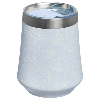 Vacuum Insulated Wine Stanley 1913 x LoveShackFancy Holiday Reserve Wine Tumbler D204X - Shatterproof Flavor-Preserving Cocktail Tumbler with Lid Detail