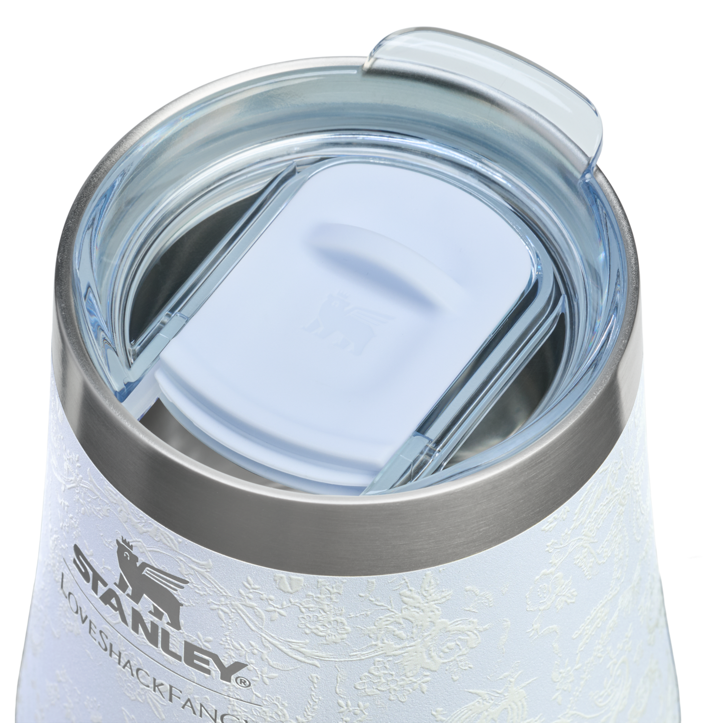 Vacuum Insulated Wine Stanley 1913 x LoveShackFancy Holiday Reserve Wine Tumbler D204X - Shatterproof Flavor-Preserving Cocktail Tumbler with Lid Detail