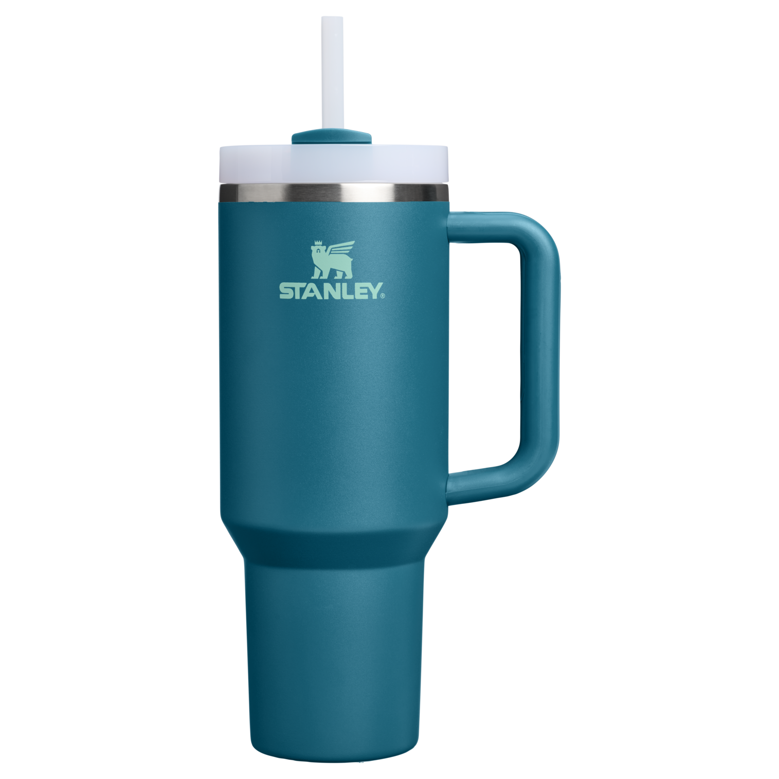 Large Capacity The Quencher H2.0 Flowstate Tumbler D050X - Double-Wall Vacuum Insulated Travel Tumbler with Straw - Coastal Teal