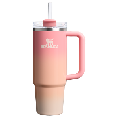 Splash-Resistant FlowState The Quencher H2.0 Flowstate Tumbler D051L - Double-Wall Vacuum Insulated Travel Tumbler with Straw Detail