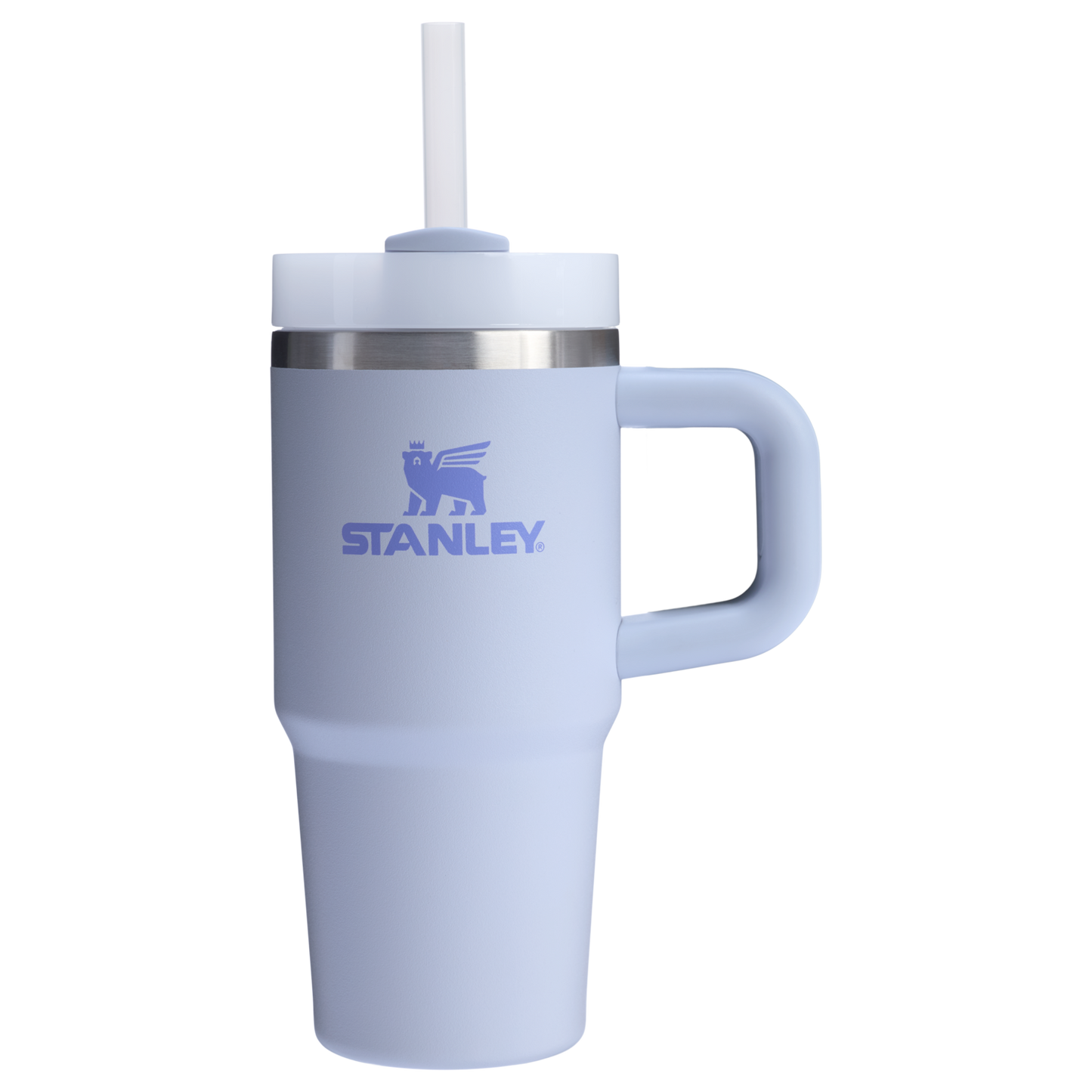 Splash-Resistant FlowState The Quencher H2.O Flowstate Tumbler | Stanley Create D291F - Double-Wall Vacuum Insulated Travel Tumbler with Straw Detail