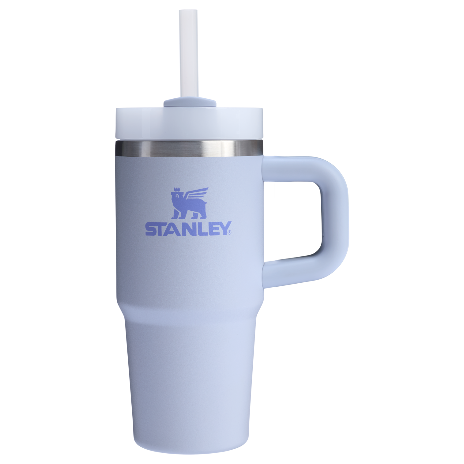 Splash-Resistant FlowState The Quencher H2.O Flowstate Tumbler | Stanley Create D291F - Double-Wall Vacuum Insulated Travel Tumbler with Straw Detail