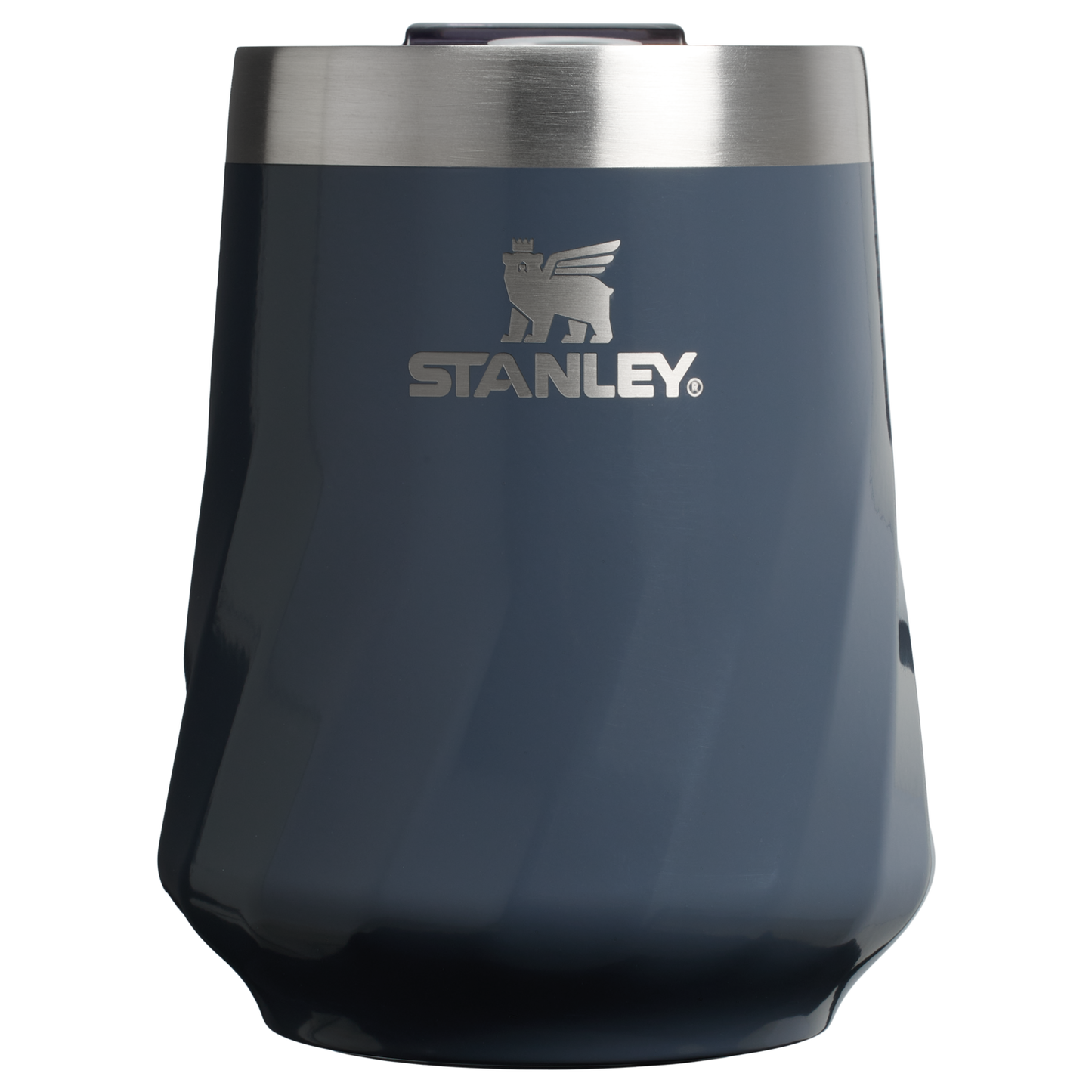 Shatterproof Luxury The Textured Reserve Wine Tumbler D141Z - Shatterproof Flavor-Preserving Cocktail Tumbler with Lid - Twilight Gloss